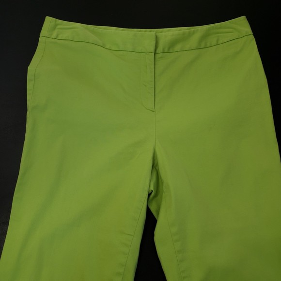 Josephine Studio Women's Lime Green Capri Pants, Size 6 - Picture 3 of 8